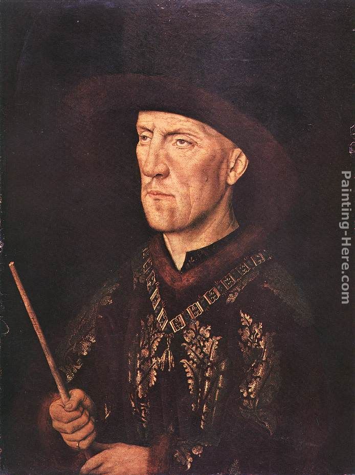 Portrait of Baudouin de Lannoy painting - Jan van Eyck Portrait of Baudouin de Lannoy art painting